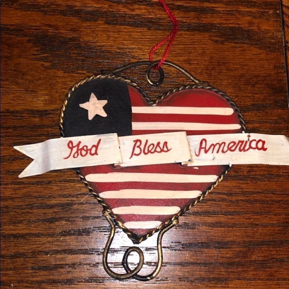 XMAS Tree 🌲 ornaments USA 🇺🇸 theme ! Vintage !